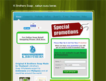 Tablet Screenshot of kbrotherssoap.com